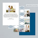 "Refined Surname" - Wedding Announcements in Snow by Oscar and Emma - Karly Depew - Back of Card Options
