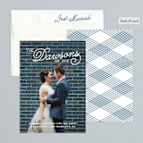 "Refined Surname" - Wedding Announcements in Snow by Oscar and Emma - Karly Depew - Assembled