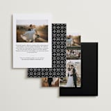 "Same Last Name" - Wedding Announcements in Coal by Leslie Ann Jones - Back of Card Options