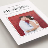 "Same Last Name" - Wedding Announcements in Coal by Leslie Ann Jones - Detail