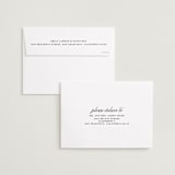 "Same Last Name" - Wedding Announcements in Coal by Leslie Ann Jones - FREE Recipient Addressing