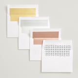 "Same Last Name" - Wedding Announcements in Coal by Leslie Ann Jones - Envelope Liner Options