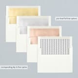 "Scripted" - Wedding Announcements in Cloud by Roxy Cervantes - Envelope Liner Options