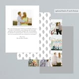 "The Simple Things" - Wedding Announcements in Cement by Giselle Zimmerman - Back of Card Options