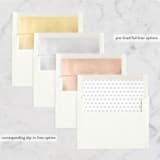 "Timeless" - Wedding Announcements in White by Oscar and Emma - Karly Depew - Envelope Liner Options