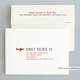 "Up and Away" - Wedding Announcements in Tomato by leslie hamer - FREE Recipient Addressing