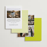 "Vintage Kraft" - Wedding Announcements in Chartreuse by Waldo Press - Back of Card Options