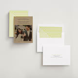 "Vintage Kraft" - Wedding Announcements in Chartreuse by Waldo Press - Assembled