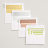 "Vintage Kraft" - Wedding Announcements in Chartreuse by Waldo Press - Envelope Liner Options