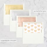 "Watercolor Heart" - Wedding Announcements in Sunrise by Sarah Curry - Envelope Liner Options