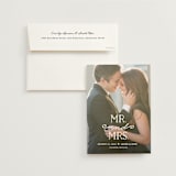 "XOXO" - Wedding Announcements in Snow by Carolyn MacLaren - Invitation with Envelope