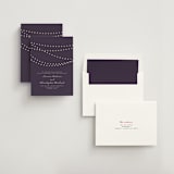 "Midnight Vineyard" - Wedding Announcements in Deep Eggplant by Design Lotus - Assembled