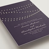 "Midnight Vineyard" - Wedding Announcements in Deep Eggplant by Design Lotus - Detail