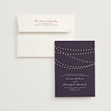 "Midnight Vineyard" - Wedding Announcements in Deep Eggplant by Design Lotus - Invitation with Envelope