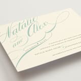 "Winter Flourish" - Wedding Announcements in Sky Blue by Annie Clark - Detail