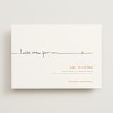 "The Happy Couple" - Wedding Announcements in Yellow by R studio - Front