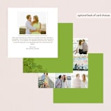 "Fling" - Wedding Announcements in Leaf by Andrea Mentzer - Back of Card Options