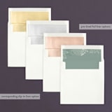 "Fling" - Wedding Announcements in Leaf by Andrea Mentzer - Envelope Liner Options
