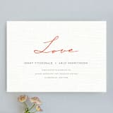 "Simply in Love" - Wedding Announcements in Orange Zest by cambria - Front