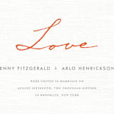 "Simply in Love" - Wedding Announcements in Orange Zest by cambria - Detail