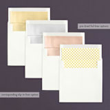 "Cocktail Hour" - Wedding Announcements in Golden Yellow by Ariel Rutland - Envelope Liner Options