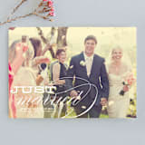 "Calligraphy   " - Wedding Announcements in Gold by Annie Clark - Front