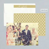 "Calligraphy   " - Wedding Announcements in Gold by Annie Clark - Assembled