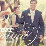 "Calligraphy   " - Wedding Announcements in Gold by Annie Clark - Detail