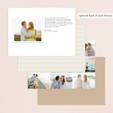 "Nostalgia" - Wedding Announcements in Cotton by Emily Ranneby - Back of Card Options