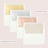 "Nostalgia" - Wedding Announcements in Cotton by Emily Ranneby - Envelope Liner Options