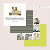 "Love Bop" - Wedding Announcements in Seafoam by Alex Elko Design - Back of Card Options