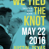 "Love Bop" - Wedding Announcements in Seafoam by Alex Elko Design - Detail