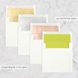 "Love Bop" - Wedding Announcements in Seafoam by Alex Elko Design - Envelope Liner Options