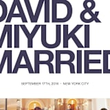 "Four Square" - Wedding Announcements in Dark Knight Blue by Alex Elko Design - Detail