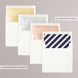 "Four Square" - Wedding Announcements in Dark Knight Blue by Alex Elko Design - Envelope Liner Options