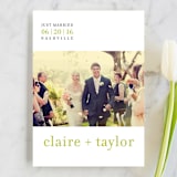 "float + celebrate" - Wedding Announcements in Celery by Float Paperie - Front