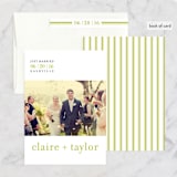 "float + celebrate" - Wedding Announcements in Celery by Float Paperie - Assembled
