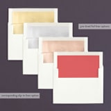 "Sweet and Simple" - Wedding Announcements in Pink Coral by Lori James - Envelope Liner Options