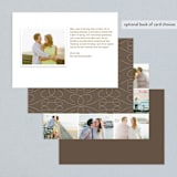"Gallery Classic" - Wedding Announcements in Ice by Sydney Newsom - Back of Card Options