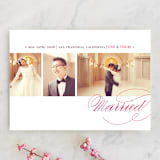 "Love & Happiness" - Wedding Announcements in Soft Ruby by Oscar and Emma - Karly Depew - Front