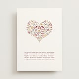 "Love Birds" - Wedding Announcements in Burgundy by Jana Volfova - Front