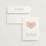 "Love Birds" - Wedding Announcements in Burgundy by Jana Volfova - Invitation with Envelope