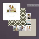 "Banner and Branches" - Wedding Announcements in Soft Beige by Alethea and Ruth - Back of Card Options