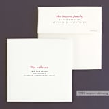 "Banner and Branches" - Wedding Announcements in Soft Beige by Alethea and Ruth - FREE Recipient Addressing