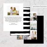 "Light and Airy" - Wedding Announcements in Ebony by Shirley Lin Schneider - Back of Card Options