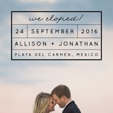 "Light and Airy" - Wedding Announcements in Ebony by Shirley Lin Schneider - Detail