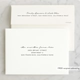 "Light and Airy" - Wedding Announcements in Ebony by Shirley Lin Schneider - FREE Recipient Addressing