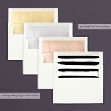 "Light and Airy" - Wedding Announcements in Ebony by Shirley Lin Schneider - Envelope Liner Options