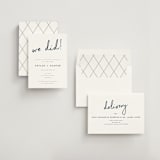 "Funky Names" - Wedding Announcements in Navy by Phrosné Barwood - Assembled