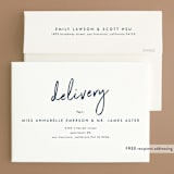 "Funky Names" - Wedding Announcements in Navy by Phrosné Barwood - FREE Recipient Addressing
